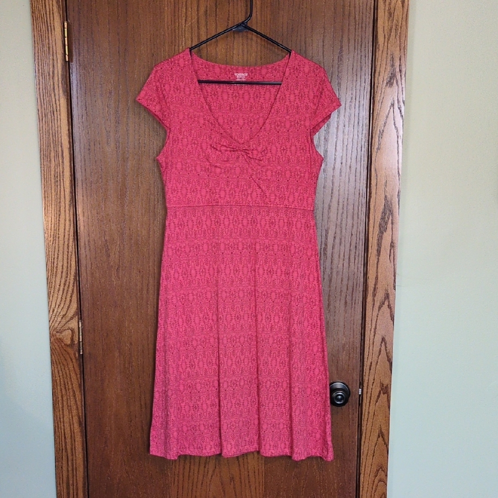Toad&Co Pink Flutter Sleeve Sundress